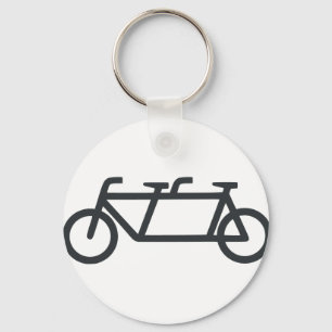 Tandem cykel nyckelring