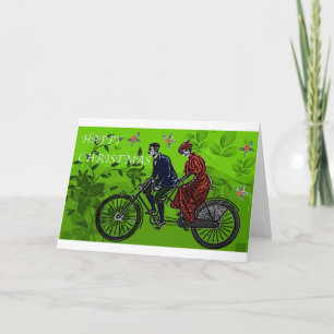 Tandem jul Hälsning Helgkort