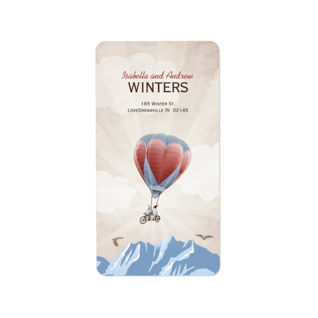 TANDEM KÄRLEK DREAM-adressetikett Adressetikett (Framsidan)