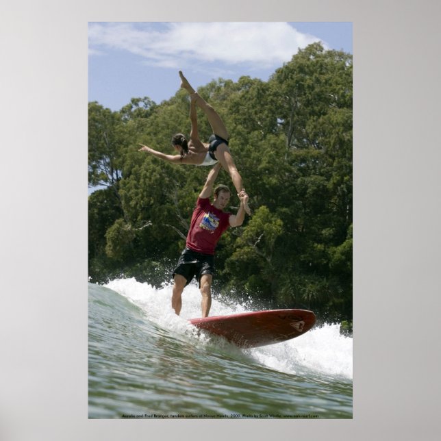Tandem Surfing vid Noosa 2009 Poster (Framsidan)