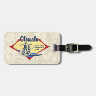 Tandemcykel som surfar hawaianska bagagebricka