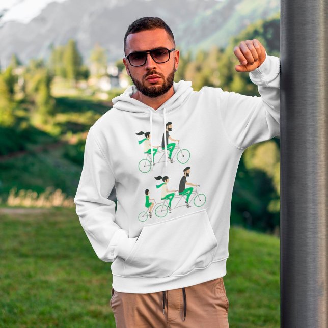 Tandemcyklister Hoodie (Skapare uppladdad)