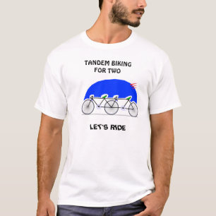 Tandemt cykla tee