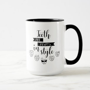 Tänder är alltid in stil mugg