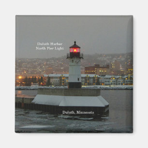 Tänder den norr pir för den Duluth hamnen magnet