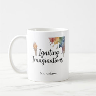Tänder fantasin Kreativ konstlärare Anpassad  Kaffemugg