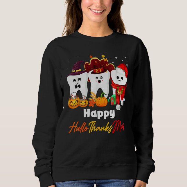 Tänder HalloTackMas Pumpatandläkare T Shirt (Framsida)