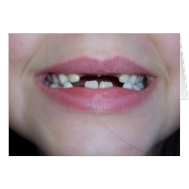 tänder hälsningskort (Framsidan Horizontal)