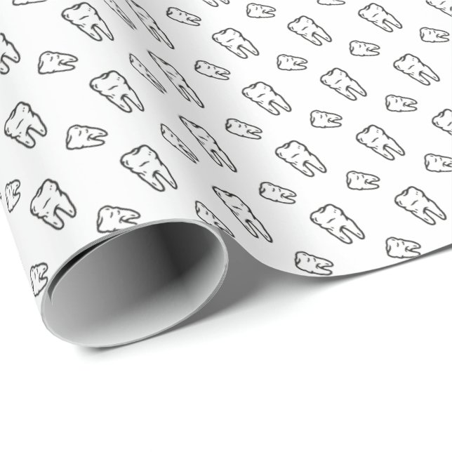 Tänder  presentpapper (Rullad Hörn)