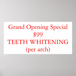 Tänder som Whitening Poster