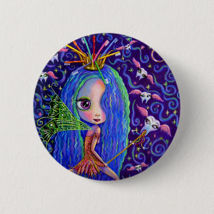 Tandfairy Flies Teeth Toothbrush Krona Big Öga Knapp