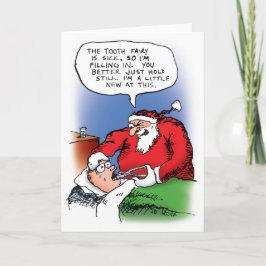 Tandfe Santa Helgkort