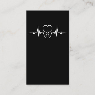 Tandhjärtslag Dentalassistenttandläkare Visitkort