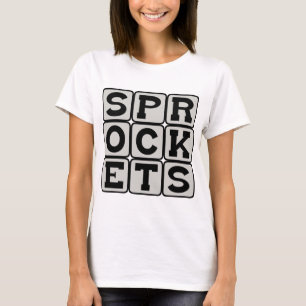 Tandhjul delar av en rulla tee shirt