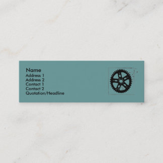 tandhjulkort mini visitkort