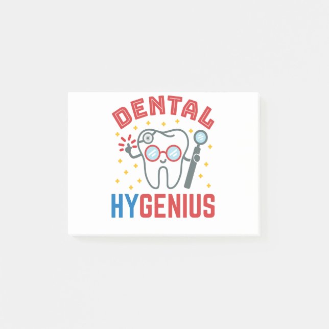 Tandhygeni Hygienist RDH Funny Apprecision Post-it Block (Framsida)