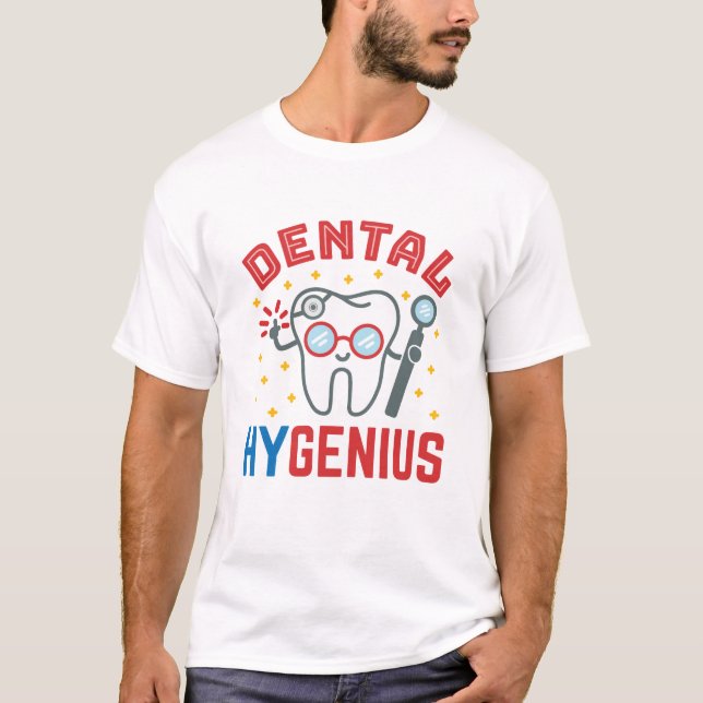 Tandhygeni Hygienist RDH Funny Apprecision T Shirt (Framsida)