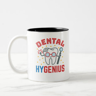Tandhygeni Hygienist RDH Funny Apprecision Två-Tonad Mugg