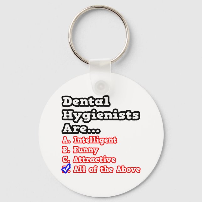 Tandhygienist Quiz...Joke Nyckelring (Framsida)