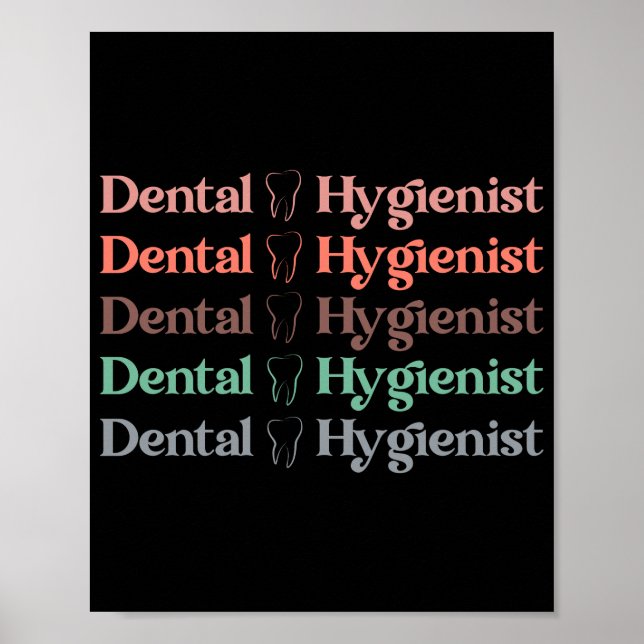 Tandhygienist | RDH-tandläkargåvor Poster (Framsidan)