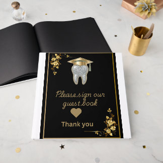 Tandhygienist Utexaminerings Gästbok | Svart & G