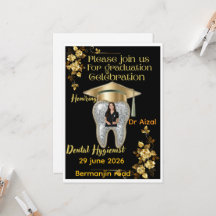 Tandhygienistexamen Inbjudan med Foto 