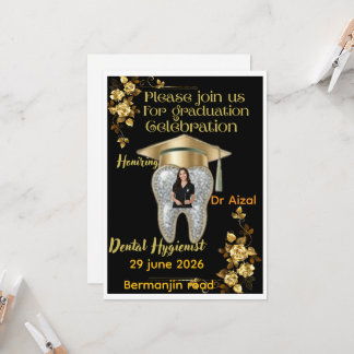 Tandhygienistexamen Inbjudan med Foto 
