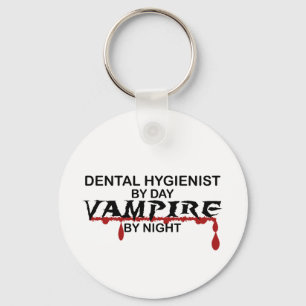 Tandhygienistvampyr vid natt nyckelring