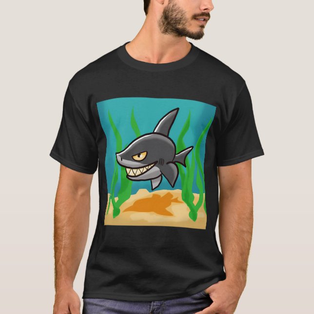 Tandig haj t shirt (Framsida)