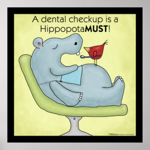 Tandkontroll är HippopotaMUST Poster