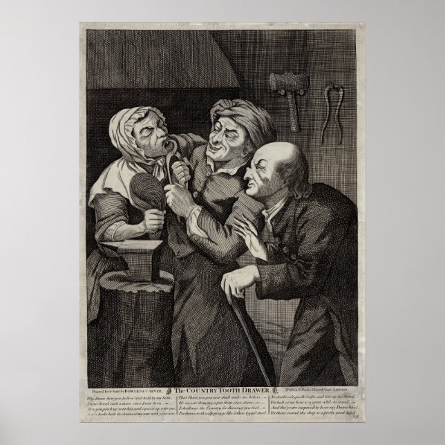 Tandlådan Land Antique-dentist Poster (Framsidan)