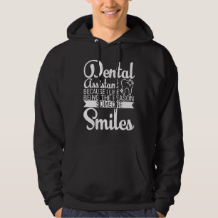 Tandläkarassistenten vid Tandvård medicinska tekni Hoodie