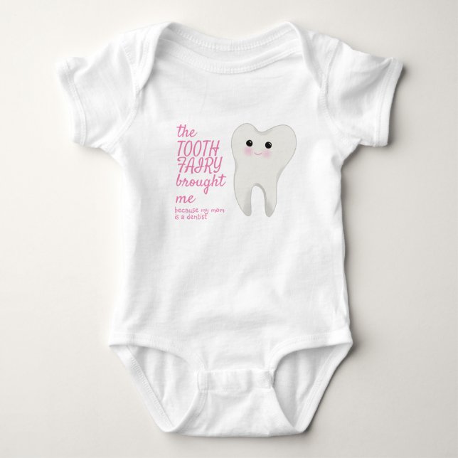 Tandläkare eller tandläkare Ny mamma Baby One-Biet T Shirt (Framsida)