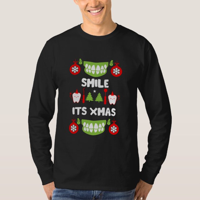 Tandläkare jul t shirt (Framsida)