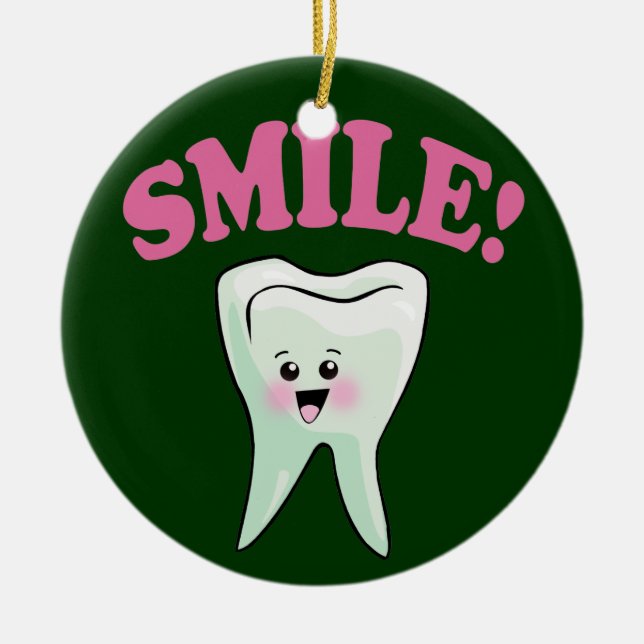 Tandläkare Julgransprydnad Keramik (Framsidan)