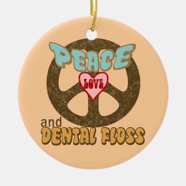 Tandläkare Julgransprydnad Keramik (Framsidan)