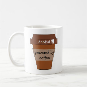 Tandläkare med kaffe kaffemugg