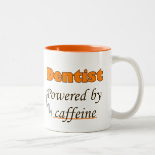 Tandläkare med koffein Två-Tonad mugg
