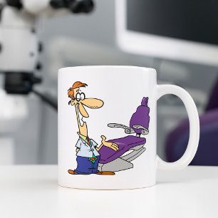Tandläkare och tandläkare kaffemugg