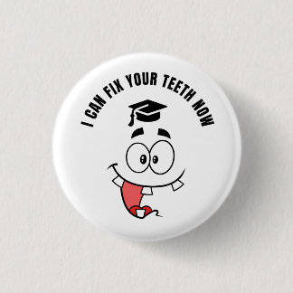 TANDLÄKARE ROLIG EXAMENS Button Knapp
