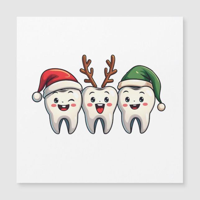 Tandläkare Tandvård Jul Santa Tandtråd Julgran (Framsida)