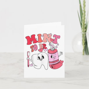 Tandläkare Valentine Mint Att Vara Tandborste Tand Kort