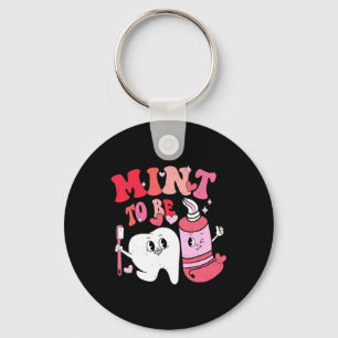 Tandläkare Valentine Mint Att Vara Tandborste Tand Nyckelring