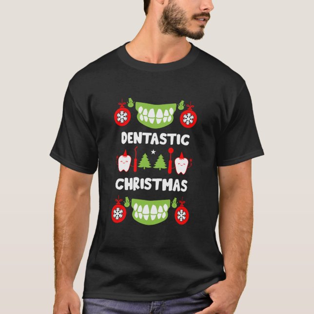 Tandläkare Xmas T Shirt (Framsida)