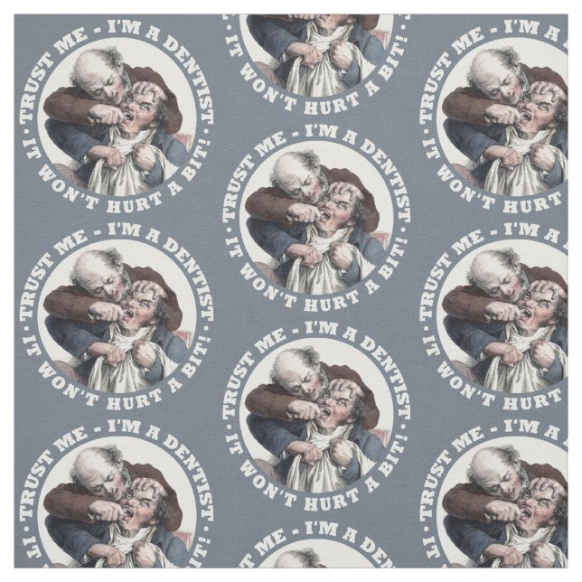 TANDLÄKAREhumortyg Tyg (Provkarta)