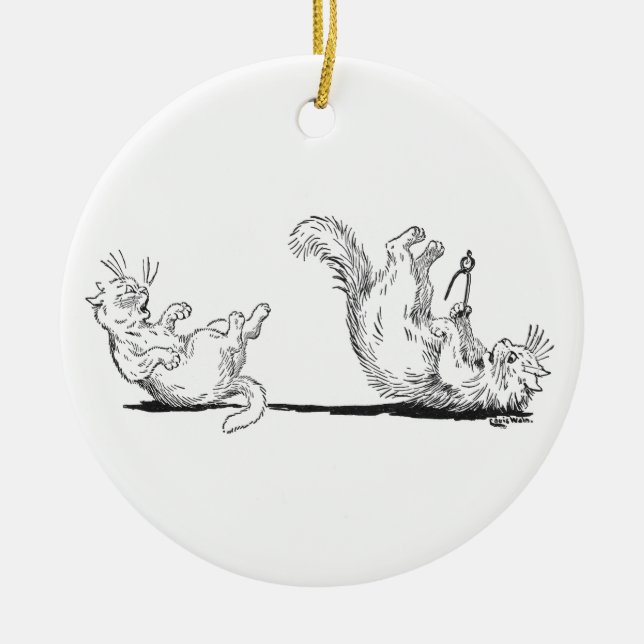 Tandläkarekattextrakt förorättar tanden julgransprydnad keramik (Framsidan)