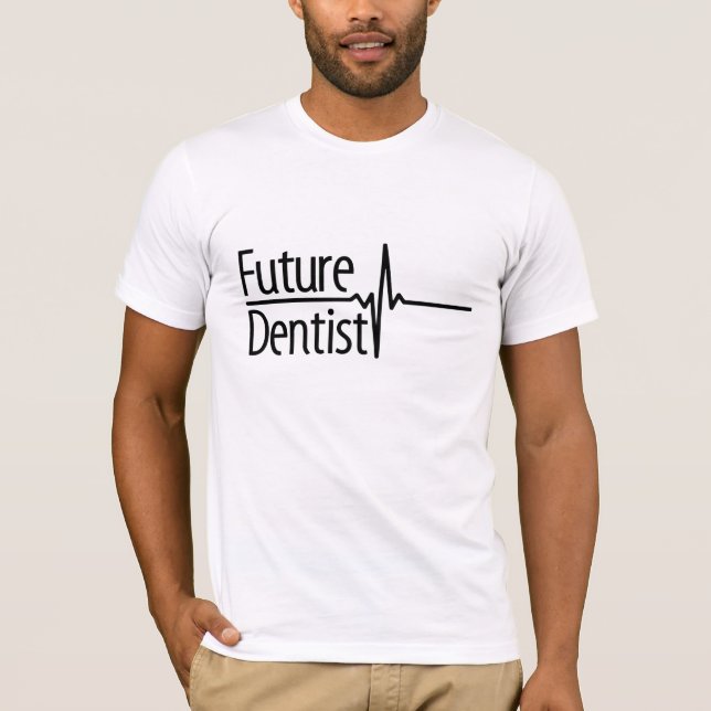 Tandläkarens EKG T-Shirt i Framtiden (Framsida)