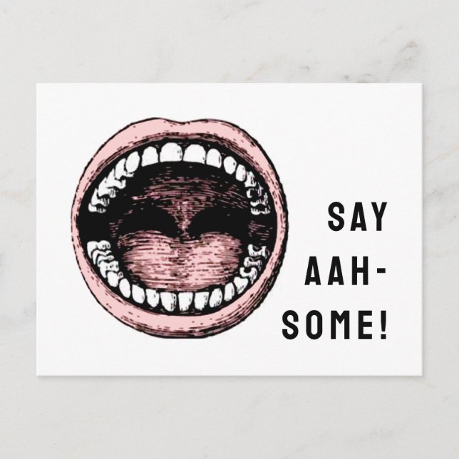 Tandläkarens mottagningstermin vykort (Framsida)