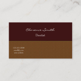 Tandläkarens utformning av Professionellen Rustic  Visitkort