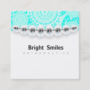 TandläkareOrthodontistvisitkort Fyrkantigt Visitkort
